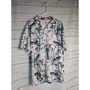 Macade Floral Print AOP CAMP COLLAR Golf Polo‎ Atheletic Stretch Breathable Men
